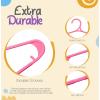 imageUtopia Home Kids Hangers 60 Pack  11 Inch Plastic Baby Hangers for Closet  Childrens Hanger for Clothes ampamp Infant Hanger for Closet  NonSlip Shoulder Grooves Strap Hooks ampamp Pants Bar WhitePink