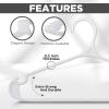 imageUtopia Home Plastic Hangers 50 Pack for Shirts ampamp Pants  SpaceSaving Heavy Duty Plastic Hangers with NonSlip Shoulder Grooves ampamp Notches  AntiSlip Pants Bar for Increased Grip WhiteWhite