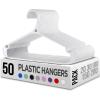 imageUtopia Home Plastic Hangers 50 Pack for Shirts ampamp Pants  SpaceSaving Heavy Duty Plastic Hangers with NonSlip Shoulder Grooves ampamp Notches  AntiSlip Pants Bar for Increased Grip WhiteWhite