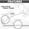 imageUtopia Home Plastic Hangers 50 Pack for Shirts ampamp Pants  SpaceSaving Heavy Duty Plastic Hangers with NonSlip Shoulder Grooves ampamp Notches  AntiSlip Pants Bar for Increased Grip WhiteWhite