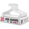 imageUtopia Home Kids Hangers 60 Pack  11 Inch Plastic Baby Hangers for Closet  Childrens Hanger for Clothes ampamp Infant Hanger for Closet  NonSlip Shoulder Grooves Strap Hooks ampamp Pants Bar WhiteWhite
