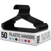 imageUtopia Home Plastic Hangers 50 Pack for Shirts ampamp Pants  SpaceSaving Heavy Duty Plastic Hangers with NonSlip Shoulder Grooves ampamp Notches  AntiSlip Pants Bar for Increased Grip WhiteBlack