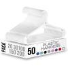 imageUtopia Home Plastic Hangers 50 Pack for Shirts ampamp Pants  SpaceSaving Heavy Duty Plastic Hangers with NonSlip Shoulder Grooves ampamp Notches  AntiSlip Pants Bar for Increased Grip WhiteWhite