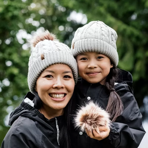 imageJAN ampamp JUL Baby Toddler Kids Fall Winter Beanie HatAdult Grey