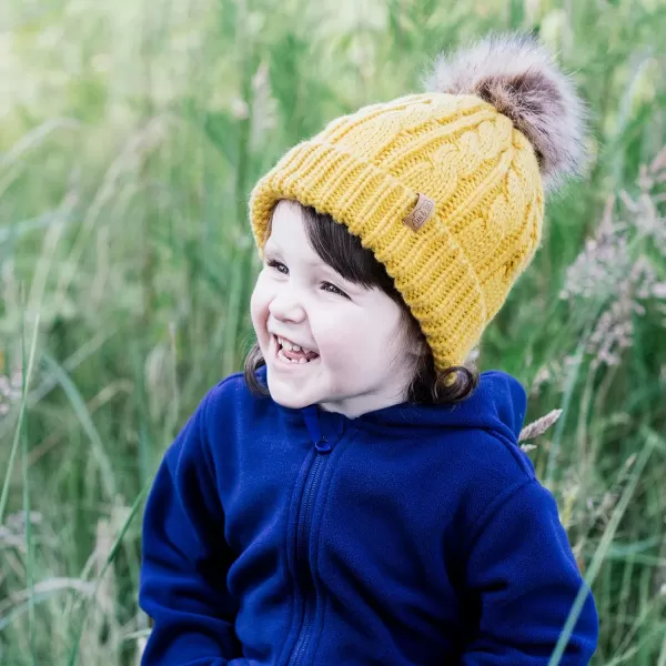 imageJAN ampamp JUL Baby Toddler Kids Fall Winter Beanie HatMustard
