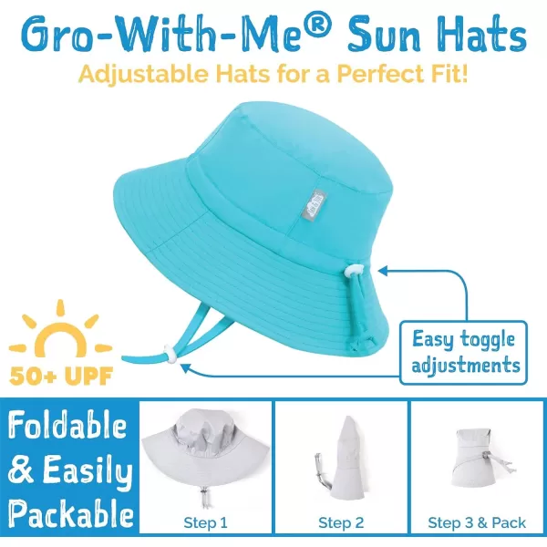 imageJAN ampamp JUL Girls Adjustable Water Resistant Bucket Sunhat 50 UPFSpring Flowers