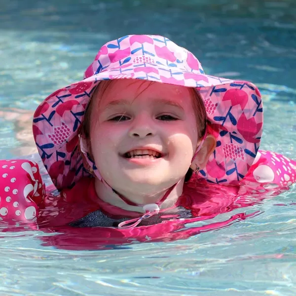 imageJAN ampamp JUL Girls Adjustable Water Resistant Bucket Sunhat 50 UPFTulip