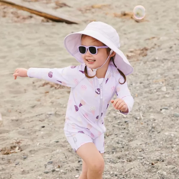 imageJAN ampamp JUL Summer Adventure Wide Brim 50 UPF QuickDry SunHats for KidsLavender
