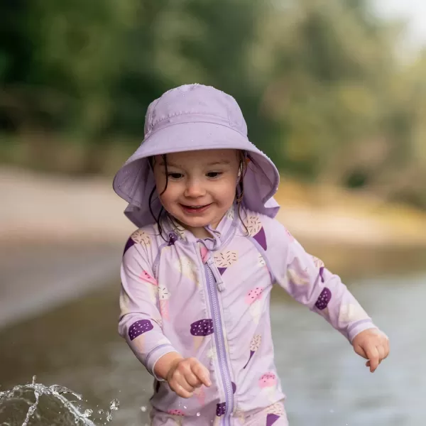 imageJAN ampamp JUL Summer Adventure Wide Brim 50 UPF QuickDry SunHats for KidsLavender
