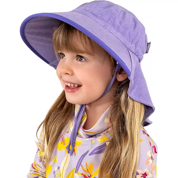 imageJAN ampamp JUL Summer Adventure Wide Brim 50 UPF QuickDry SunHats for KidsPurple