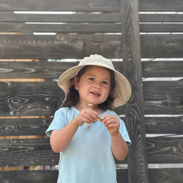 imageJAN ampamp JUL Summer Adventure Wide Brim 50 UPF QuickDry SunHats for KidsWheat