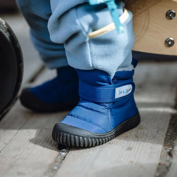 imageJAN ampamp JUL ToastyDry WaterResistant Winter Boots for ToddlersNebula Blue