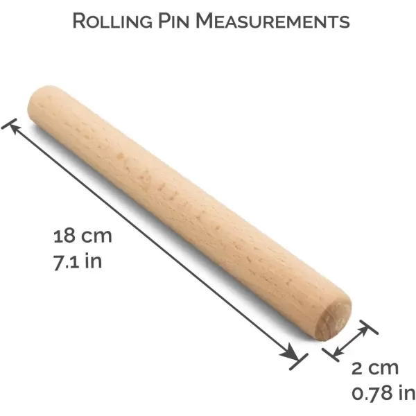 imageTwinklebelle Kids 7quot Small Wooden Rolling Pins for Baking Pizza Pasta PlayDough Clay Crafts Party 6pc PackWooden Rolling Pins 6pc Pack