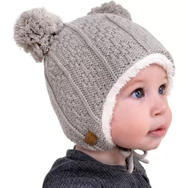 imageJAN ampamp JUL Baby Toddler Kids Fall Winter Beanie HatGrey Bear