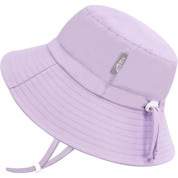 imageJAN ampamp JUL Girls Adjustable Water Resistant Bucket Sunhat 50 UPFLavender