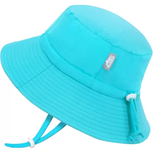 imageJAN ampamp JUL Girls Adjustable Water Resistant Bucket Sunhat 50 UPFTeal