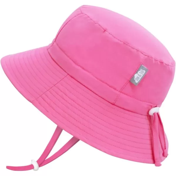 imageJAN ampamp JUL Girls Adjustable Water Resistant Bucket Sunhat 50 UPFWatermelon Pink