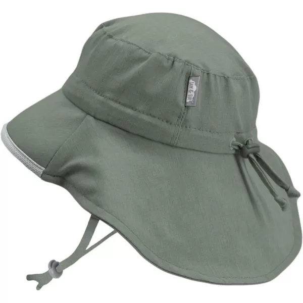 imageJAN ampamp JUL Summer Adventure Wide Brim 50 UPF QuickDry SunHats for KidsArmy Green