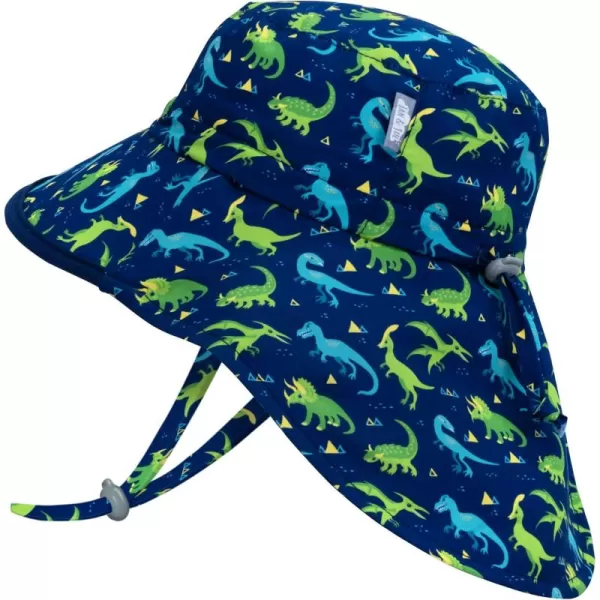 imageJAN ampamp JUL Summer Adventure Wide Brim 50 UPF QuickDry SunHats for KidsDinoland