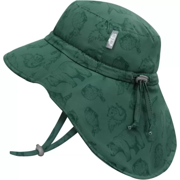 imageJAN ampamp JUL Summer Adventure Wide Brim 50 UPF QuickDry SunHats for KidsForest Friends