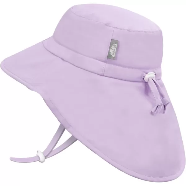 imageJAN ampamp JUL Summer Adventure Wide Brim 50 UPF QuickDry SunHats for KidsLavender