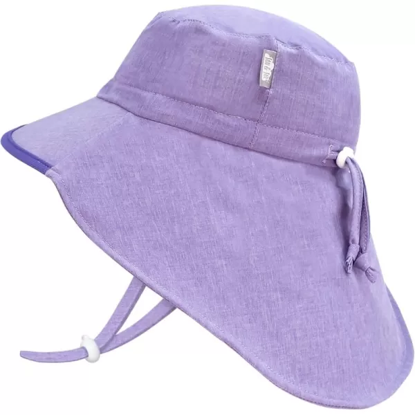 imageJAN ampamp JUL Summer Adventure Wide Brim 50 UPF QuickDry SunHats for KidsPurple