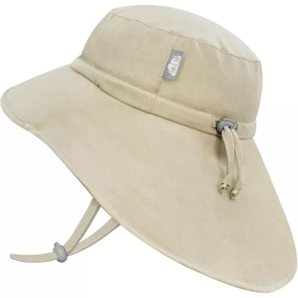 imageJAN ampamp JUL Summer Adventure Wide Brim 50 UPF QuickDry SunHats for KidsWheat