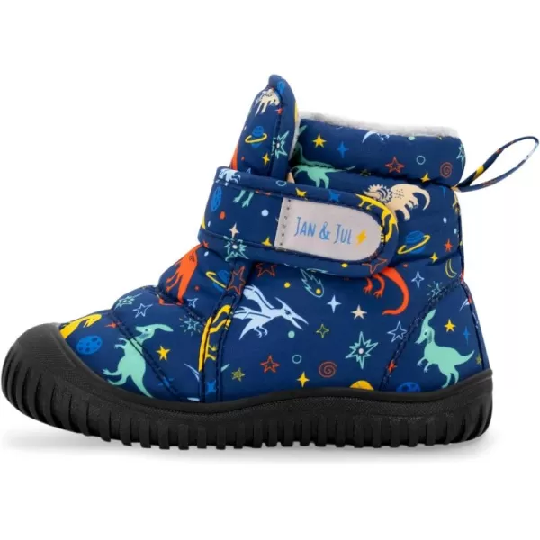 imageJAN ampamp JUL ToastyDry WaterResistant Winter Boots for ToddlersToastydry Space Dinos