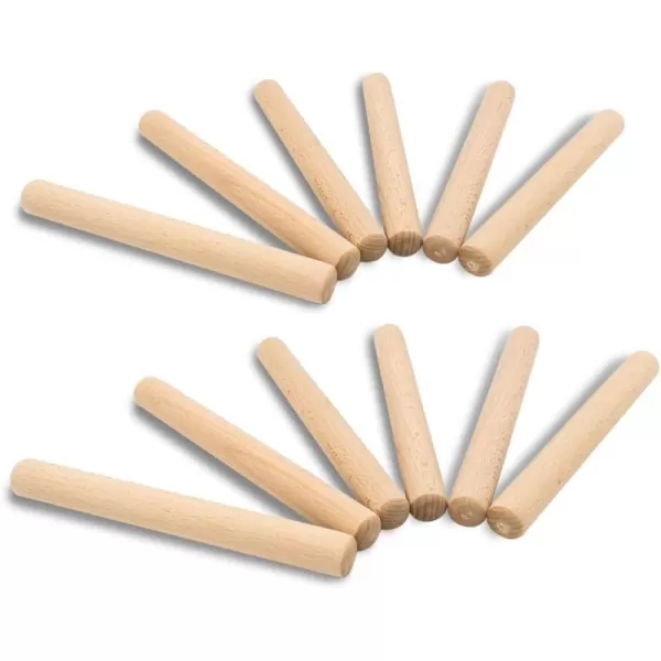 imageTwinklebelle Kids 7quot Small Wooden Rolling Pins for Baking Pizza Pasta PlayDough Clay Crafts Party 6pc PackWooden Rolling Pins 12pc Pack