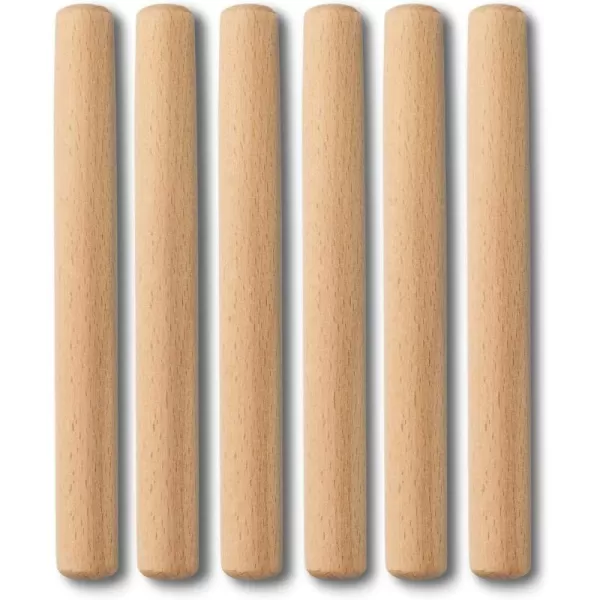 imageTwinklebelle Kids 7quot Small Wooden Rolling Pins for Baking Pizza Pasta PlayDough Clay Crafts Party 6pc PackWooden Rolling Pins 6pc Pack