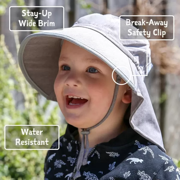 imageJAN ampamp JUL 50 UPF QuickDry SunHats for BoysBlue With Blue Trim