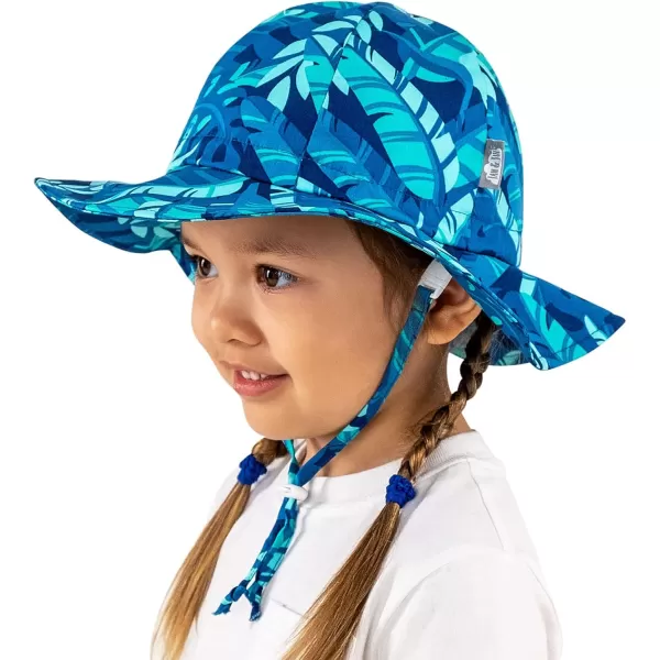 imageJAN ampamp JUL Adjustable Cotton Floppy SunHat with 50 UPF ProtectionCool Tropical