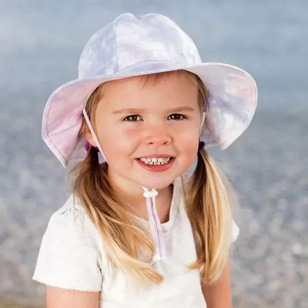 imageJAN ampamp JUL Adjustable Cotton Floppy SunHat with 50 UPF ProtectionCotton Candy Tiedye