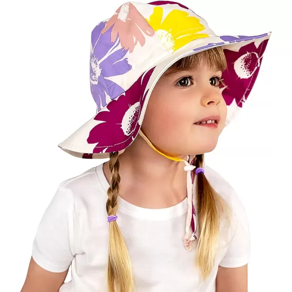 imageJAN ampamp JUL Adjustable Cotton Floppy SunHat with 50 UPF ProtectionDaisy