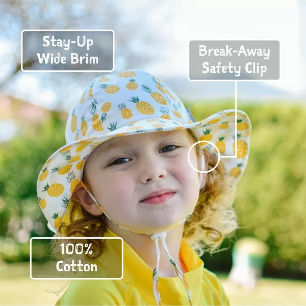 imageJAN ampamp JUL Adjustable Cotton Floppy SunHat with 50 UPF ProtectionDino Kids