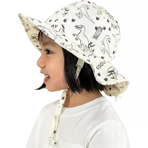 imageJAN ampamp JUL Adjustable Cotton Floppy SunHat with 50 UPF ProtectionDino Play