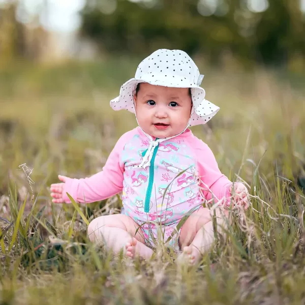 imageJAN ampamp JUL Adjustable Cotton Floppy SunHat with 50 UPF ProtectionDots