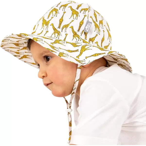 imageJAN ampamp JUL Adjustable Cotton Floppy SunHat with 50 UPF ProtectionGiraffe