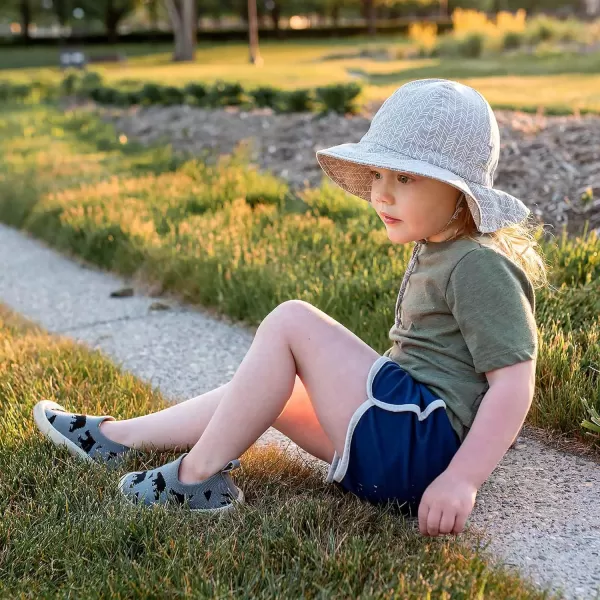 imageJAN ampamp JUL Adjustable Cotton Floppy SunHat with 50 UPF ProtectionGrey Herringbone