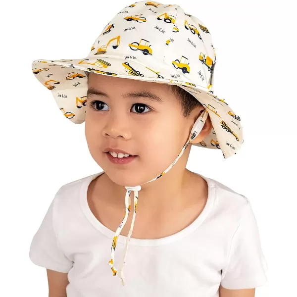 imageJAN ampamp JUL Adjustable Cotton Floppy SunHat with 50 UPF ProtectionLittle Diggers