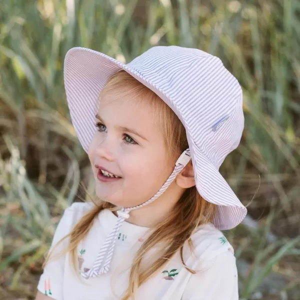 imageJAN ampamp JUL Adjustable Cotton Floppy SunHat with 50 UPF ProtectionPurple Stripes