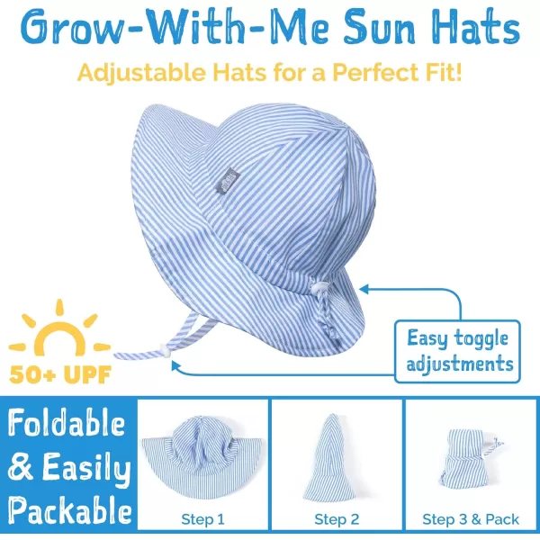 imageJAN ampamp JUL Adjustable Cotton Floppy SunHat with 50 UPF ProtectionRetro Rose