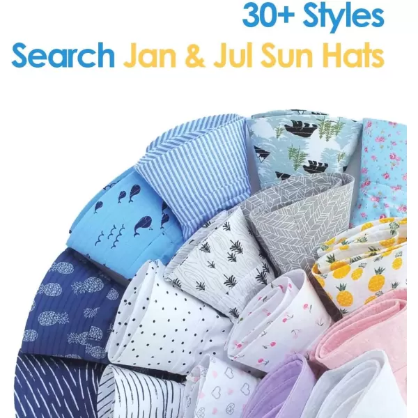 imageJAN ampamp JUL Adjustable Cotton Floppy SunHat with 50 UPF ProtectionTriangles