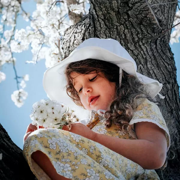 imageJAN ampamp JUL Adjustable Cotton Floppy SunHat with 50 UPF ProtectionWhite