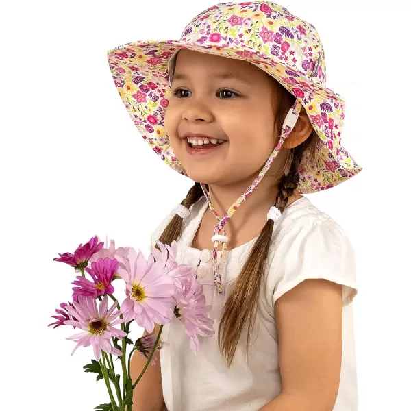 imageJAN ampamp JUL Adjustable Cotton Floppy SunHat with 50 UPF ProtectionWildflower