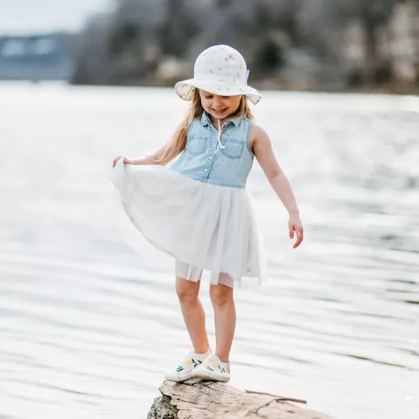 imageJAN ampamp JUL Adjustable Cotton Floppy SunHat with 50 UPF ProtectionYellow Flower