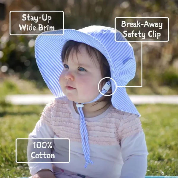 imageJAN ampamp JUL Adjustable Cotton Floppy SunHat with 50 UPF ProtectionYellow Pineapple