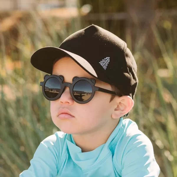 imageJAN ampamp JUL Baby Toddler Kids Flexible UV400 Polarized Sunglasses with Strap for Girls BoysBlack Bear