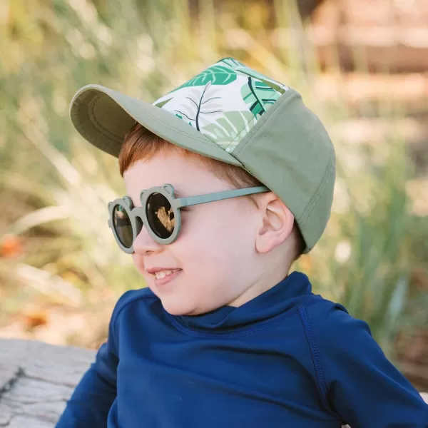 imageJAN ampamp JUL Baby Toddler Kids Flexible UV400 Polarized Sunglasses with Strap for Girls BoysCrocodile Green Bear