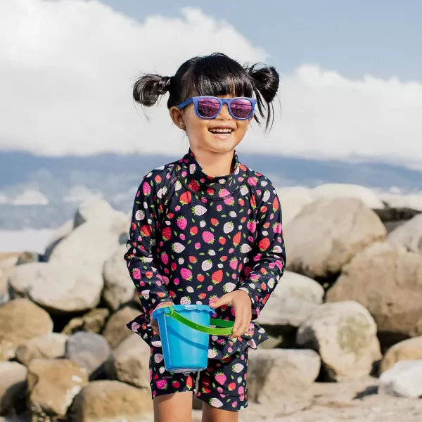 imageJAN ampamp JUL Baby Toddler Kids Flexible UV400 Polarized Sunglasses with Strap for Girls BoysNavy Aurora